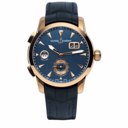 Ulysse Nardin Classic Dual Time Automatic Self Wind Dual Time Zone, Date, Hours, Minutes, and Seconds Mens watch 3346126LE/93