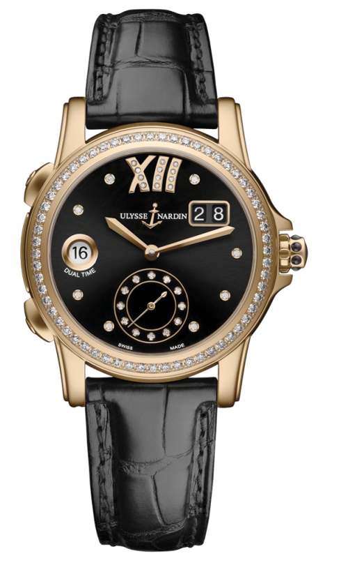 Ulysse Nardin Classic Lady Dual Time Automatic Self Wind Dual Time Zone, Date, Hours, Minutes, and Seconds Womens watch 3346222B/3002